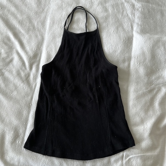 Free People Lace Up Tank Black - Picture 2 of 2